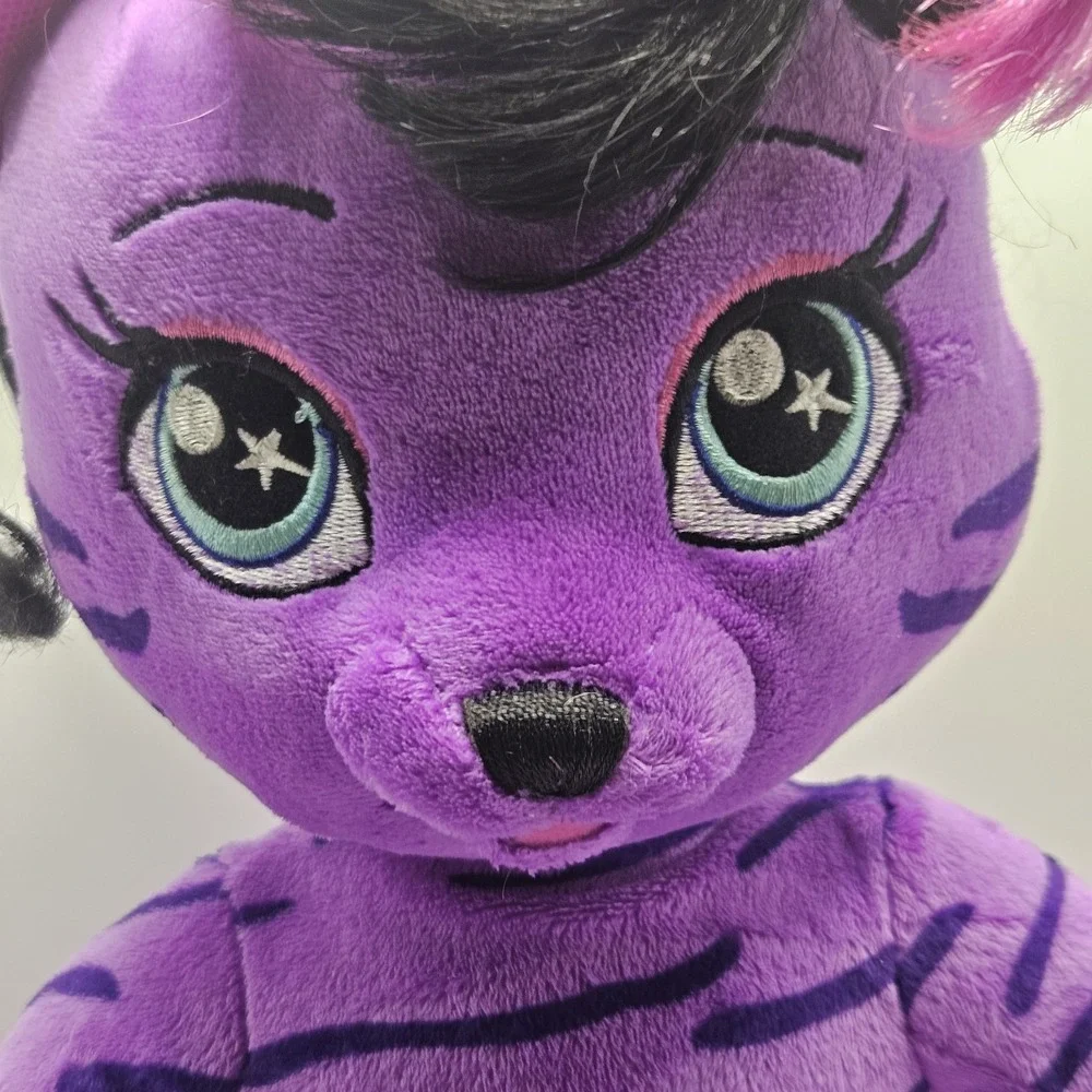 Build A Bear BAB Honey Girls Teegan Tiger Plush Purple Stuffed Animal Approx 20